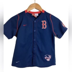NikeFIT Boston Red Sox Baseball Boy’s Jersey Tee